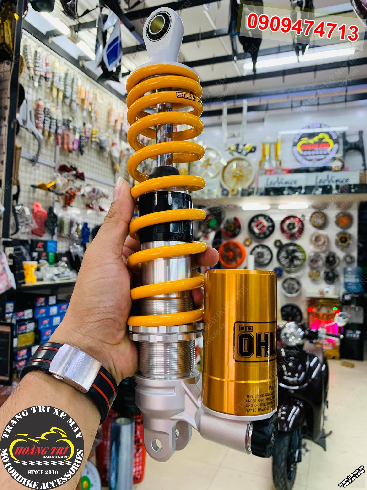 Phuộc Ohlins chính hãng gắn cho xe Click Thái và Vario - Ho545